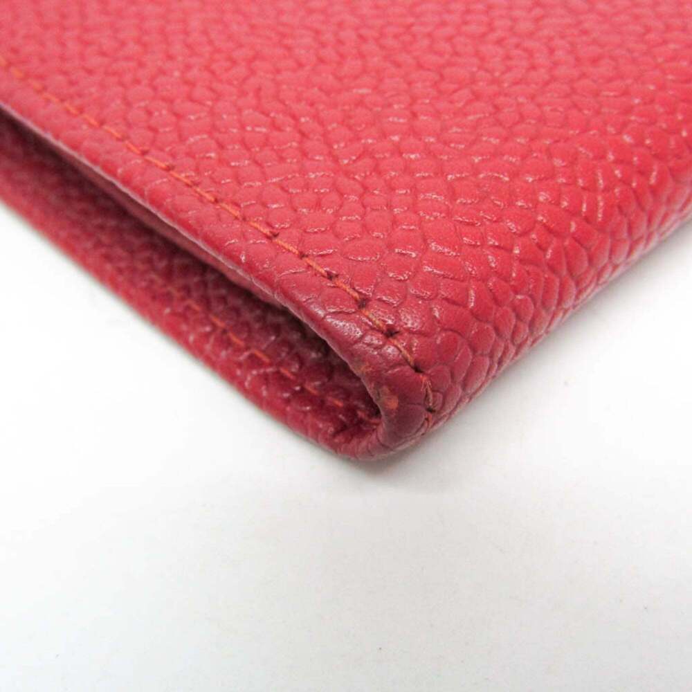 CHANEL Red Lambskin Leather Logo Wallet - Picture 5 of 16